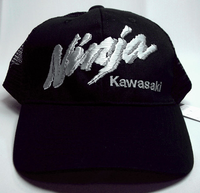 カワサキKAWASAKI純正Ninja刺繍ロゴ入メッシュキャップ