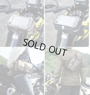 画像3: 【送料無料】ラフアンドロード ★RR9461  タンクバッグにもウエストバッグにもなる 2WAYバッグ F-ウエスタブルタンクポーチEX 