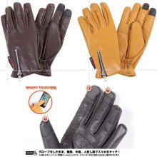 他の写真1: 【送料無料★デグナー認定WEB正規代理店】デグナー (DEGNER) ★スマホ対応 山羊革ツーリンググローブ GOAT LEATHER TOURING GLOVE