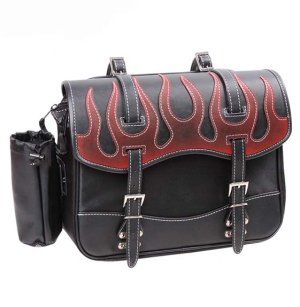 画像4: 【営業日12時までのご注文で即日発送★送料無料★デグナー認定WEB正規代理店】デグナー★ NB-1F ナイロンサドルバッグ ファイアーパターン NYLON SADDLEBAG FIRE