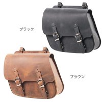 シルエットを崩さない！【営業日12時までのご注文で即日発送★送料無料★デグナー認定WEB正規代理店】デグナー ★ レザー サドルバッグ LEATHER SADDLEBAG