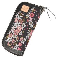 【送料無料★デグナー認定WEB正規代理店】デグナー(DEGNER)★ロングZIPウォレット/LONG ZIP WALLET 京桜/ブラック