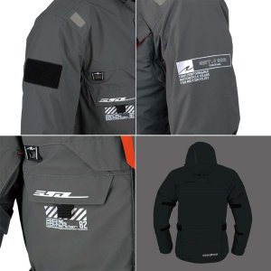 画像6: 【送料無料】 ラフ&ロード (ROUGH&ROAD) RR7252 ウォーターシールドコマンドジャケット オールシーズン対応 防風 防水 透湿 肩・肘・脊椎パッド 標準装備