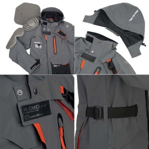 画像5: 【送料無料】 ラフ&ロード (ROUGH&ROAD) RR7252 ウォーターシールドコマンドジャケット オールシーズン対応 防風 防水 透湿 肩・肘・脊椎パッド 標準装備