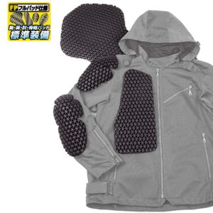 画像5: 【送料無料】ラフ&ロード (ROUGH&ROAD) ★ RR7347 アーバンメッシュパーカー ジャケット 胸・肩・肘・脊椎にエアスルーパッドをフル装備 レディースサイズ設定あり