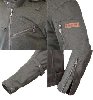 画像3: 【送料無料】ラフ&ロード (ROUGH&ROAD) ★ RR7347 アーバンメッシュパーカー ジャケット 胸・肩・肘・脊椎にエアスルーパッドをフル装備 レディースサイズ設定あり