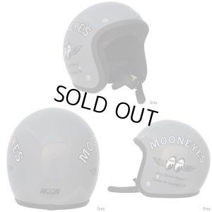 画像3: 【送料無料★オリオンエース公認WEBSHOP】ムーンアイズ (MOONEYES) ★ ジェットヘルメット FLY WITH MOON SG規格(全排気量対応) ロゴ入り収納袋付 OMH-029