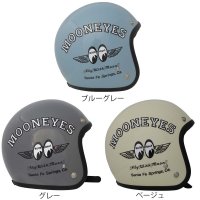 【送料無料★オリオンエース公認WEBSHOP】ムーンアイズ (MOONEYES) ★ ジェットヘルメット FLY WITH MOON SG規格(全排気量対応) ロゴ入り収納袋付 OMH-029