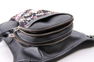 画像4: 【送料無料★デグナー認定WEB正規代理店】デグナー(DEGNER)★花山ホルスターバッグ/KAZAN HOLSTER BAG 京桜/ブラック W-39K