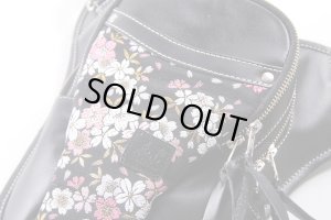 画像3: 【送料無料★デグナー認定WEB正規代理店】デグナー(DEGNER)★花山ホルスターバッグ/KAZAN HOLSTER BAG 京桜/ブラック W-39K