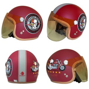 画像3: アークス SNJ-44 SNJ-46 SNOOPY バイカーズ シスターズ リミテッド エディシ ョン レディース用 ジェットヘルメット フリー 54-57cm