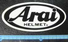 他の写真1: Araiアライ純正★ヘルメットステッカー反射タイプ/パールステッカー(8.5×4cm)/1枚入