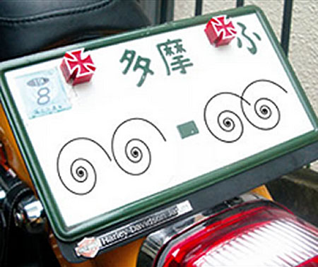 Mooneyesムーンアイズ ナンバープレートにライセンスボルト 左右set 8ボール モノダイレクト