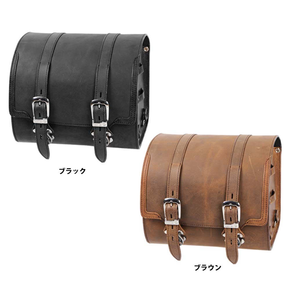 送料無料★デグナー認定WEB正規代理店】 デグナー (DEGNER)★ ドラム型 レザーサドルバッグ LEATHER SADDLEBAG シッシーバーにも取り付け可能 SB-104
