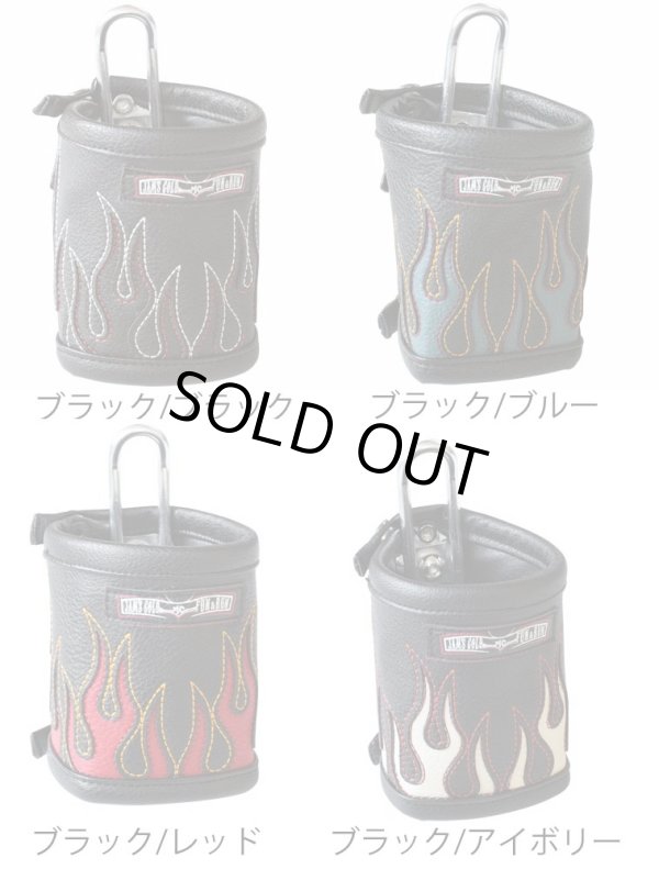 画像1: JAM'SGOLD(ジャムズゴールド)★フレアーデザイン 革調カバー付 ドリンクホルダー VULGAR