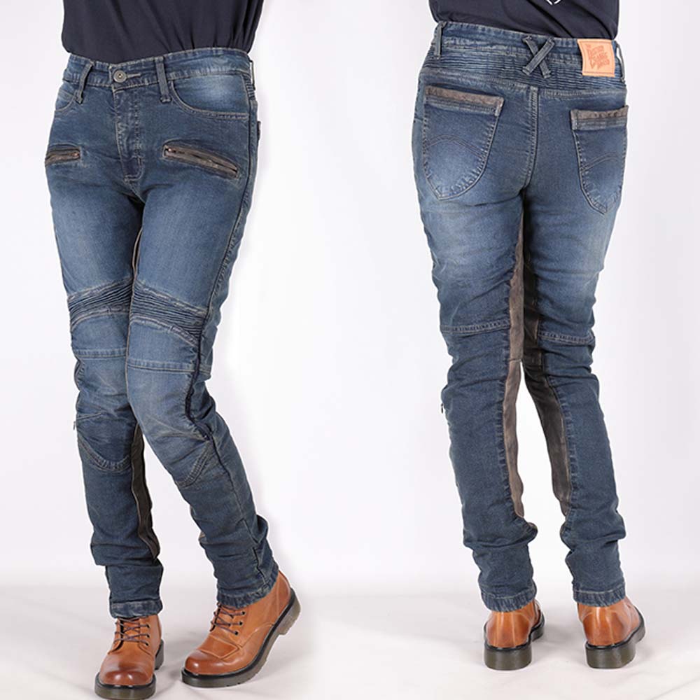 画像1: 【デグナー認定WEB正規代理店】デグナー(DEGNER)★カップ付きデニムパンツ レディース/ DENIM PANTS WITH CUP PROTECTION LADIES （ヴィンテージネイビー）